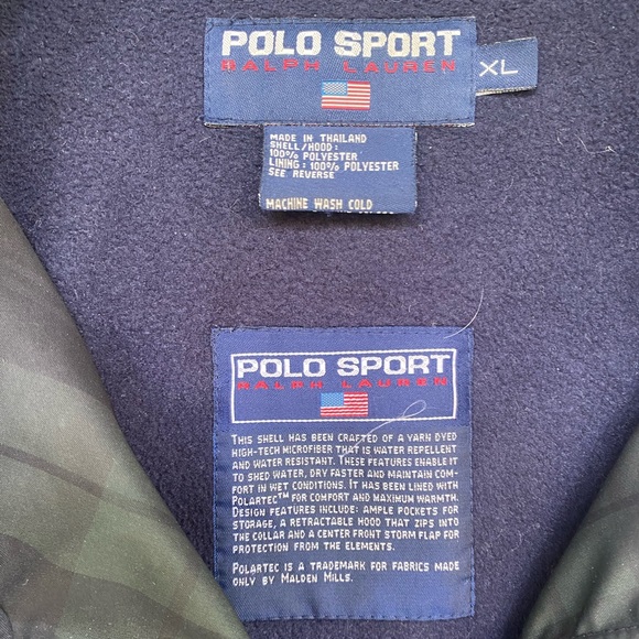 Vintage Polo Ralph Lauren Sport Blackwatch Plaid Lined Badge Field Jacket XL - Picture 5 of 7